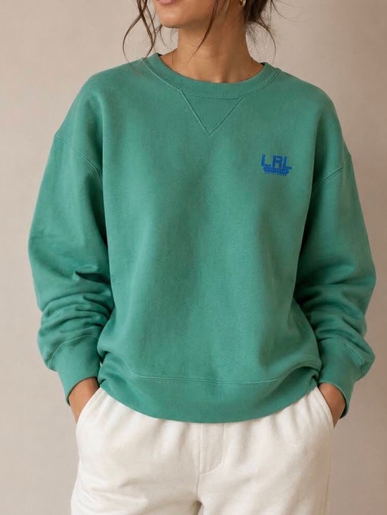 Ralph Lauren Sweaters - Ralph Lauren Teal Green Crewneck Sweatshirt - LRL Logo